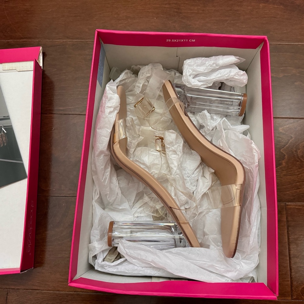 Clear heels